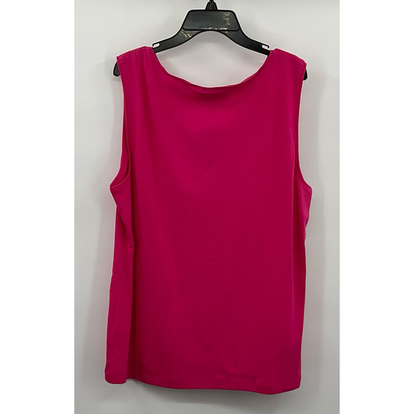Karen Scott Tops - Karen Scott Womens Sleeveless Top‎ Color Pink Size Petite XL NWT (X153)